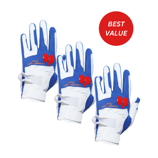 Copper Tech Plus Training Golf Glove 3-Pack