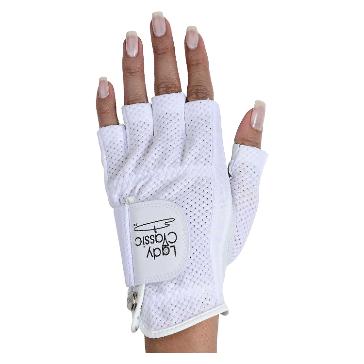 Fingerless golf gloves ladies sales