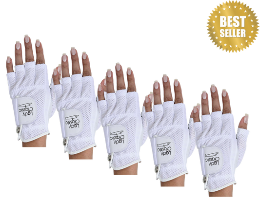 Lady Classic Mesh Half Glove 5-Pack