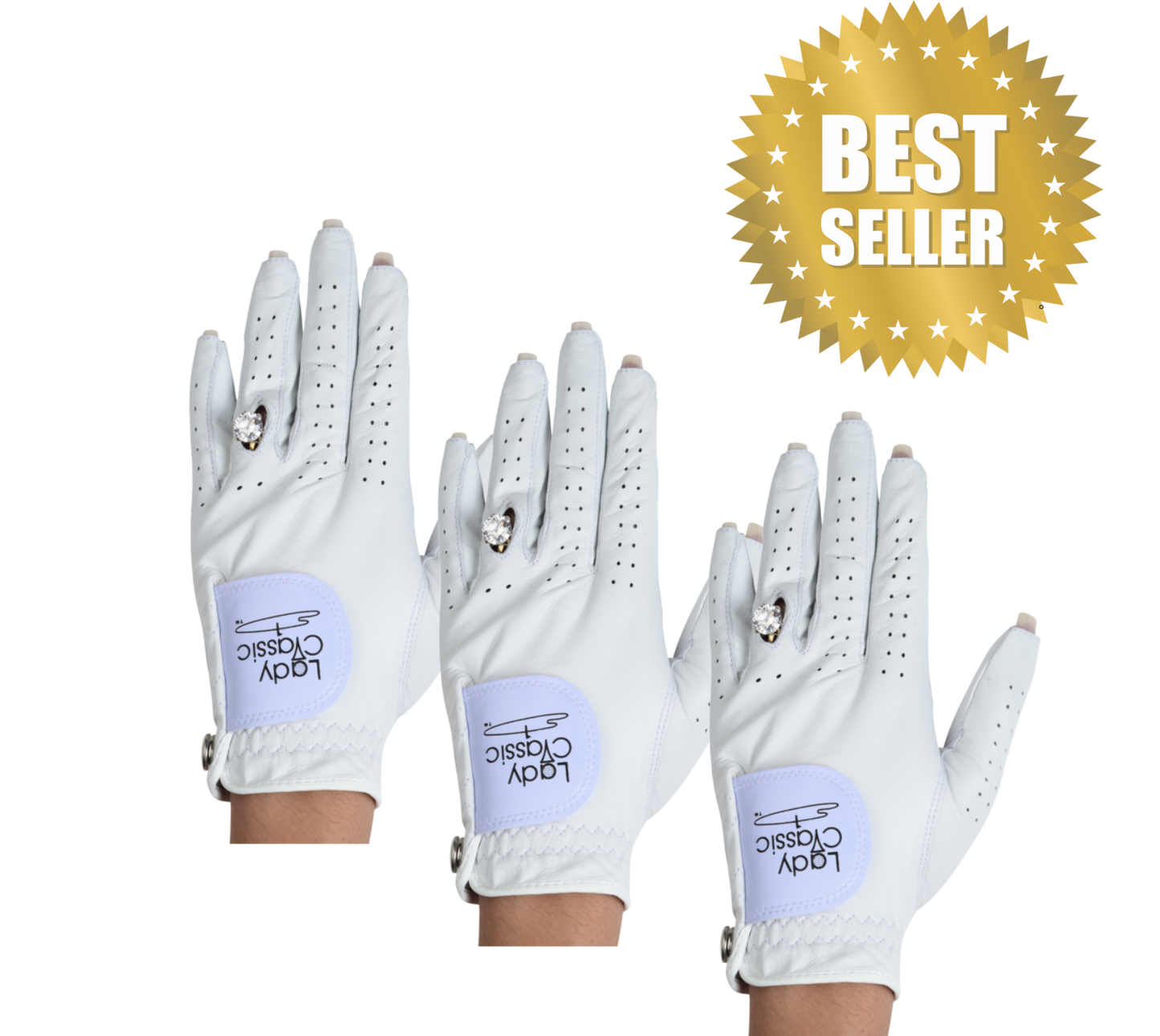 Lady Classic Nail & Ring Glove 3-Pack