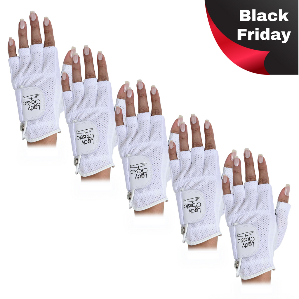 Lady Classic Mesh Half Glove 5-Pack